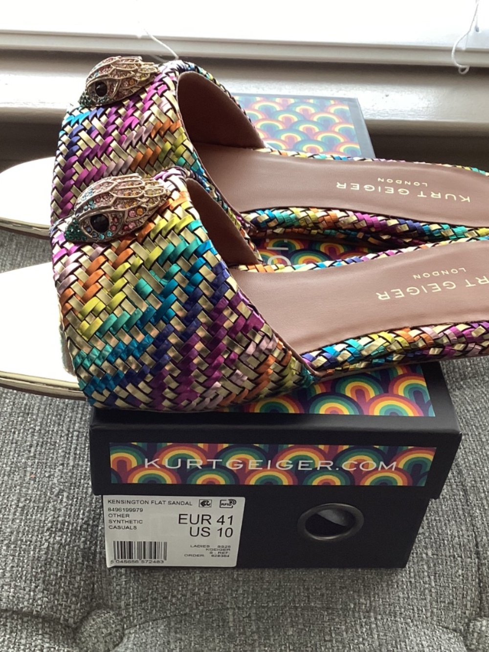 Kurt Geiger London Kensington Slide Sandal, size US10/EU41 - Picture 14 of 14